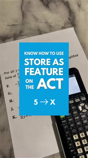 To know how to use the Store As feature plus many other Calculator Hacks, get my comprehensive course now for only $49 and be prepared for the next ACT! #CalculatorHacks #ACTPrep #ACTTest #ACTMath #MathTutor