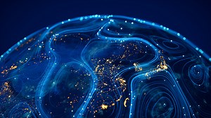 The flow of data across a connected world....