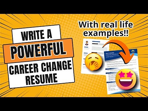 How to Write a Career Change CV | Job Winning Resume Examples