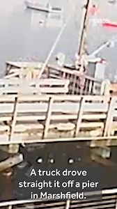 563K views · 3.1K reactions | Video shows a pickup accidentally driven in reverse off a Massachusetts pier. The driver escaped the sinking vehicle. https://www.wcvb.com/article/video-shows-pickup-truck-accidentally-driven-off-marshfield-pier/65912746 | WCVB Channel 5 Boston | Facebook