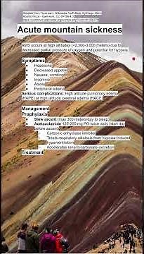 Acute mountain sickness