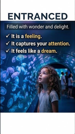 Entranced meaning — Filled with wonder and delight, holding one's entire attention