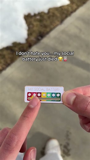The mood badge for work anxiety #introvert #extrovert #mood #emovique #socialbattery