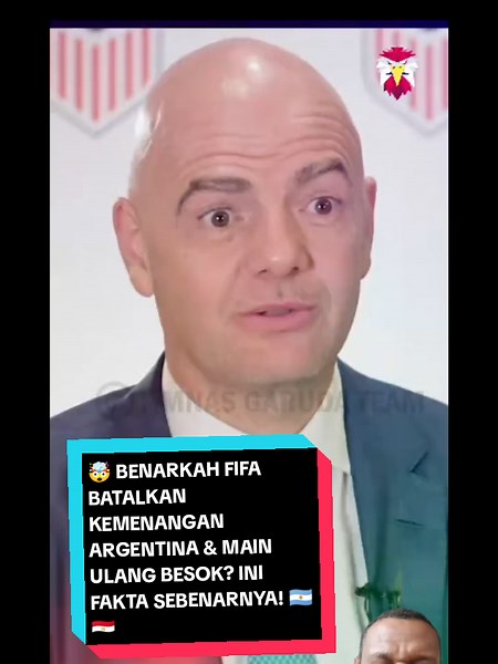 📝 CAPTION LENGKAP (Indonesia   Inggris) 🇮🇩 Indonesia Beredar kabar heboh: Presiden FIFA dikabarkan membatalkan kemenangan Argentina dan meminta pertandingan diulang besok. Ini kenyataannya: ✅ Hasil resmi sementara: Argentina 3–2 Mesir ✅ Tindakan Mesir: Sudah ajukan protes resmi ke FIFA atas keputusan wasit yang dianggap tidak adil ✅ Jawaban FIFA sejauh ini: Belum membatalkan hasil; hanya menyatakan akan meninjau ulang seluruh laporan pertandingan ✅ Kemungkinan diulang: Sangat kecil menurut at