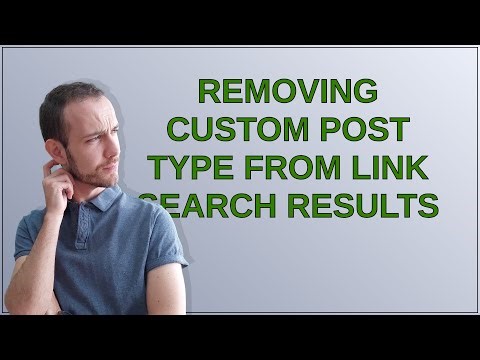 Wordpress: Removing custom post type from link search results