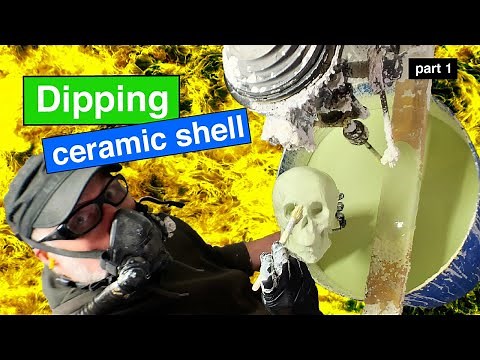 Lost-wax casting: How to dip a ceramic shell, Part 1