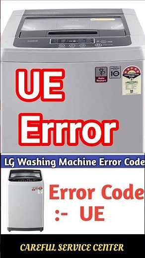 lg top lod washing machine ue error code
