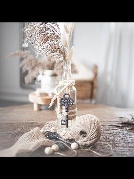 Deko für Zuhause einfach selber machen | Flasche dekorieren | Hochzeitsdeko | DIY Deko für Hochzeit