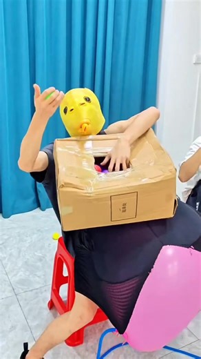 2.4M views · 28K reactions | Top Comedy ✅ My friend is taking the Ball out of the Box and I am Blowing up the Balloon. #comedy #funny #fun #trending @topfans | FUNqY 2.0 | Facebook