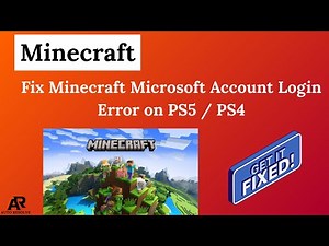 Fix Minecraft Microsoft Account Login Error on PS5 / PS4 (2026)