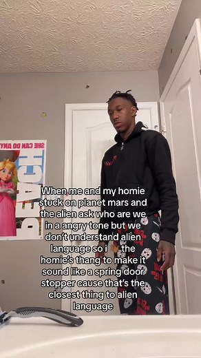 Alien Language Humor in the Bathroom