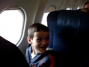 First time flying in an airplane
