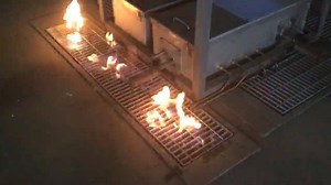 As part of the $500mil Base Redevelopment Project at HMAS Cerberus, a new School of Survivability and Ships' Safety (4 SSSS's) has been constructed. Part of the construction includes a new gas-powered fire ground where recruits will learn ship-borne fire-fighting techniques. On Wednesday 16Sep20, the fires were ignited for the first time. | HMAS Cerberus