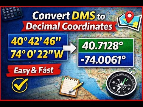 Convert DMS to Decimal Coordinates Easily | Step-by-Step Tutorial