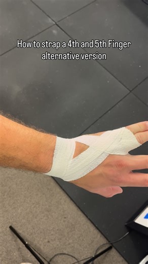 How to strap a finger - 4th and 5th alternate version Here we are using 25mm Hand Tearable EAB. Use code JOSHJAN10 @sporttape #theclubphysio #injuryprevention #strappingtape #athletictrainer #sportstaping | The Club Physio