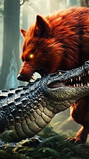 ​PHI CHÓ SÓI ĐỘT BIẾN ĐÁNH CÁ SẤU KHỔNG LỒ 🐊 CÓ MỒI NƯỚNG THỊT TRONG RỪNG! | Werewolf Face-swap
