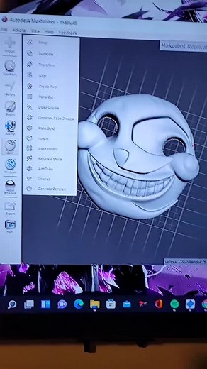 3D Printing Tutorial: Mr. Sun Mask from FNAF Part 2