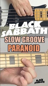 Black Sabbath – Paranoid Bass Intro TAB | Slow Metronome Bass Lesson #Shorts