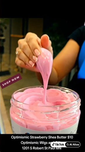 Optimismic Strawberry Shea Butter $10Optimismic Wigs and Gifts 1201 S Robert St Paul MN