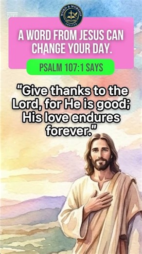 Morning Prayer for a Grateful Heart 🙏 | Psalm 107:1 | Thank God Today