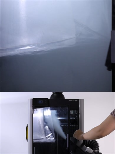 Watch the smoke disappear. Built for 3D printer emissions — not a generic air purifier. Triple-layer filtration targets: PLA / PETG: ultrafine particles ABS / ASA: VOC fumes Nylon: caprolactam For Home. Office. Classroom. Workshop. #3dprinting #3dprinter #makerlife #workshops #airquality #3dprinted