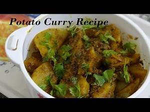 Potato Curry Recipe - 5 Minute Recipe - Indian Aloo Curry Recipe in easiest way