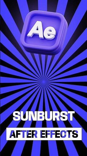 FAIRE UN ARRIÈRE PLAN SUNBURST SUR AFTER EFFECTS