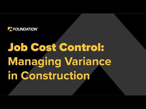 Job Cost Control: Managing Variance in Construction