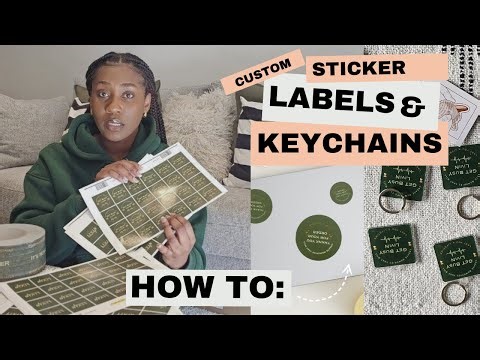 D.I.Y small business keychains & sticker labels : how i custom design & print stickermule keychains