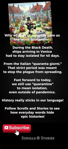 Quarantine: 40 Days Changed the World! #shorts #wordorigins #history #quarantine #didyouknow