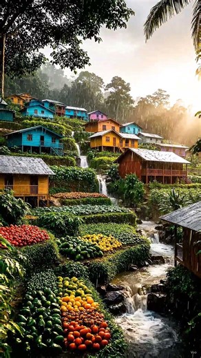 Topical Paradise Village | topical village | rainforest village | nature relaxation | jungle Vibes