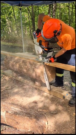Ottawa Milling on Instagram: "Using Granberg International mills to make a huge block of pine. Their edging mills are a pretty cool way to make big timbers. Their g555b mill paired with their Alaskan mill are a great way to make square timbers in the middle of nowhere. Not sure what I'm doing with his 16" by 11" by 50" block but I'm sure I'll find something to do with it. Resaw it into pine boards or make a display block to put a chainsaw on top! @granberginternational #g555b and Alaskan MKIV mi