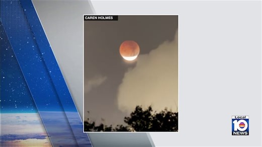Total lunar eclipse turns moon blood red across several continents