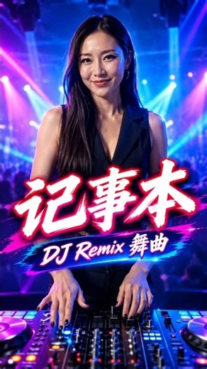 大头针 《记事本》 DJ Remix｜经典中文舞曲🔥 #翻唱 #ktv字幕 #大头针