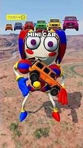 Big & Small Mercedes vs Pomni from Digital Circus #beamngdrive