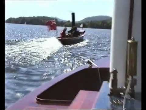 Steam Launches Oberon and Arlette running at speed on Lake Windermere (+ Some Mosquito)