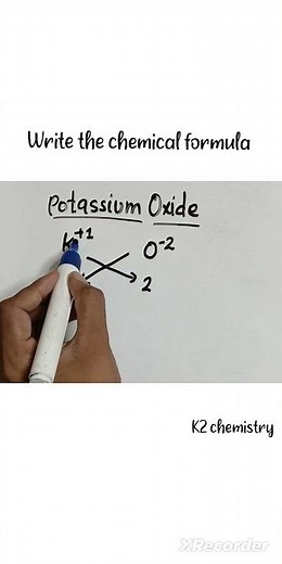 chemical formula of potassium oxide l potassium oxide chemical formula l k2o chemical name l