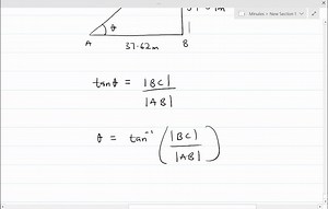 The length of the shadow of a building 34.09 m tall is 37.62 m . Find the angle of elevation of the sun to the nearest hundredth of a degree. | Numerade