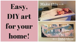 How to make easy DIY art for your home!