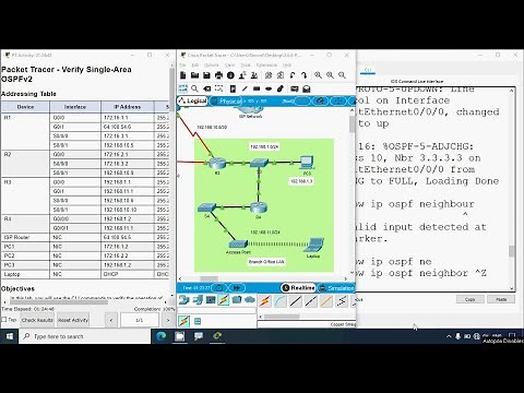 2.6.6 Packet Tracer - Verify Single-Area OSPFv2
