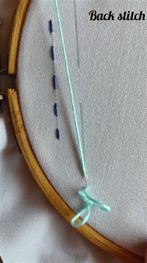 #handembroidery tutorial for beginners #running stitch #back stitch