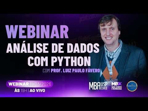 Análise de Dados com Python ao Vivo | Dicas, Estratégias e Oportunidades com Professor da USP