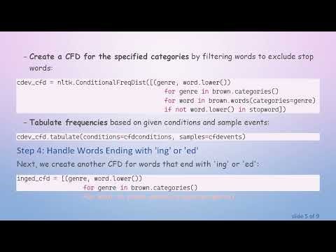 Mastering Conditional Frequency Distribution with Python: A Guide to Analyzing Text Data