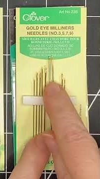 2 Types of Needles for Slow Stitching Hand Embroidery #embroidery #sewing #slowstitching #textileart