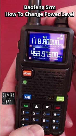 Baofeng 5RM Change Power Level Fast