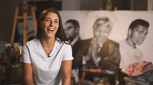 5.7K views · 269 reactions | Danielle Weber has turned a passion for her craft into a thriving business - Danielle's Artwork. Creating murals of cultural icons is just one part of Danielle’s diverse range of work. For Danielle, business is personal.  | MYOB | Facebook