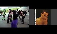 Mix of 2 videos from youtube : Fascist Cybergoth Dance Party