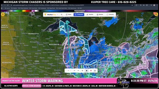 Join Michigan Storm Chasers LIVE for winter weather coverage this evening, January 14th, 2026 as lake effect snow dumps multiple inches of snow along the Lake Michigan, Lake Superior, and Lake Huron shoreline. Come interact with us! Drop a like, share, and comment in chat today. – About the Michigan Storm Chasers – Established in 2022, MSC provides wall-to-wall coverage for the entire state of Michigan from beginning to end during all severe weather events big and small. In 2024, MSC went live f