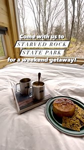 3K views · 96 reactions | Looking for a place for a perfect weekend getaway? Come with us to check out @getawayhouse ‘s new Starved Rock Outpost. These small cabins have everything you need — a kitchen, a dining area, a bathroom with hot shower, a bed by a huge floor-to-ceiling window, and a cozy outdoor picnic area. The best part? it’s only 5 minutes from the Starved Rock State Park! ⛺✨ #mysecretchicago | Secret Chicago | Facebook