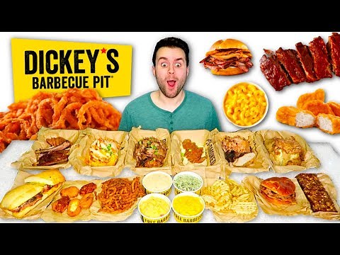 Trying Dickey's Barbecue Pit MENU for the FIRST TIME!